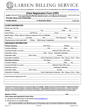 Client Registration Form