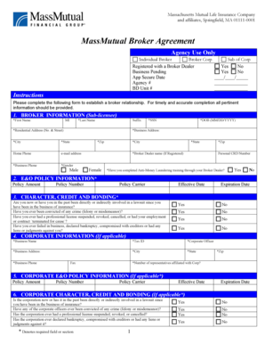 MassMutual Broker Agreement