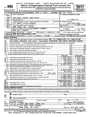 IRS Form 990 2011