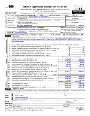 Form 990 Return of Organization Exempt From Income Tax