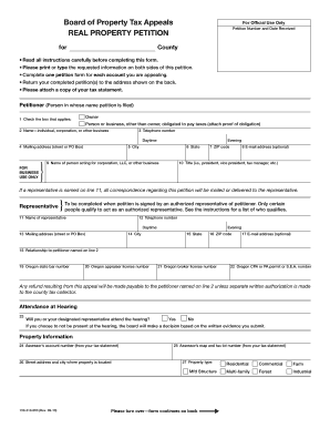 Oregon Real Property Petition