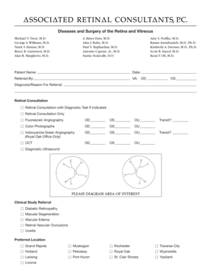 Retinal Consultation Form