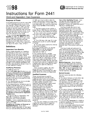 IRS Form 2441 Instructions