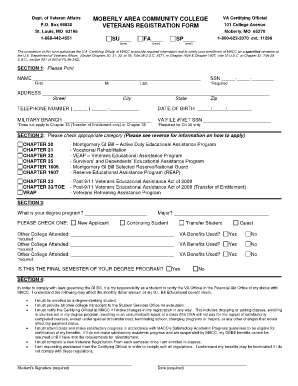 Veterans Registration Form
