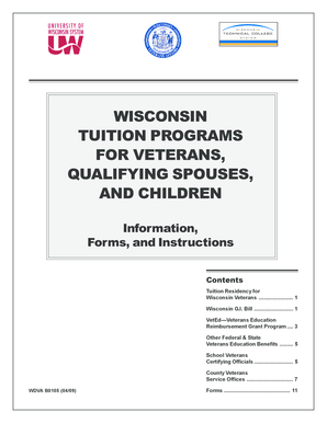 Wisconsin G.I. Bill Application