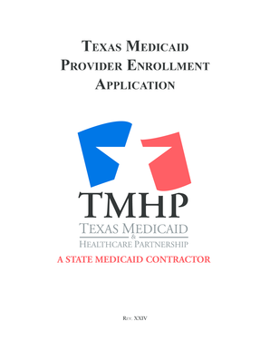 Texas Medicaid Provider Enrollment Application
