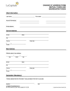 Change of Address Form