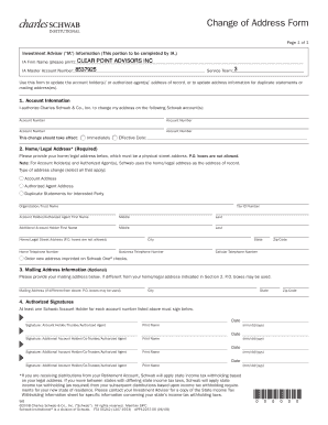 Change of Address Form