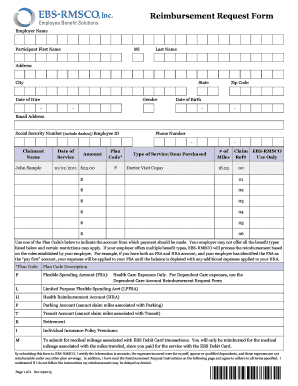 Reimbursement Request Form