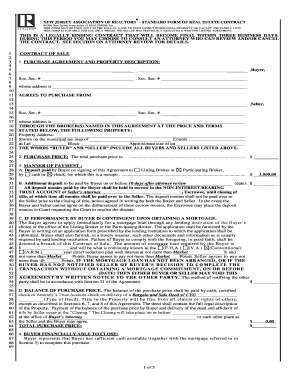 Bill Of Sale Form New Jersey Association Of Realtors ...