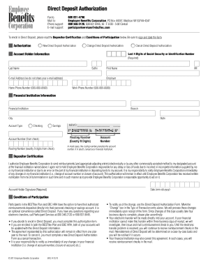 Direct Deposit Authorization Form