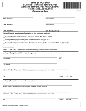 California Workers' Compensation Compromise and Release