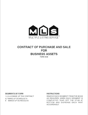 Contract of Purchase and Sale for Business Assets