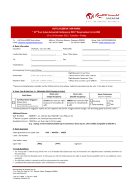 Hotel Reservation Form