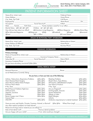 Patient Information Sheet