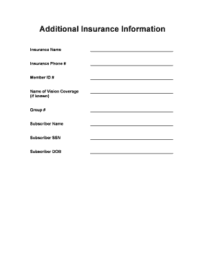 Patient Information Form