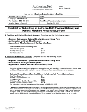 Authorize.Net Payment Gateway Setup Form