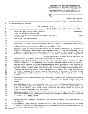 Commercial Option Agreement