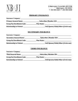 Patient Evaluation Form