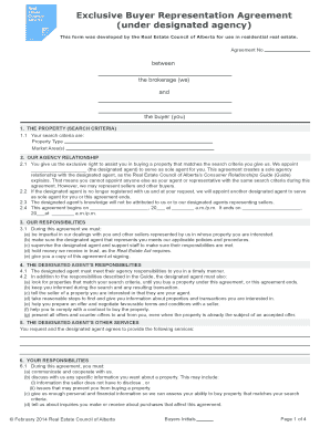 Exclusive Buyer Representation Agreement