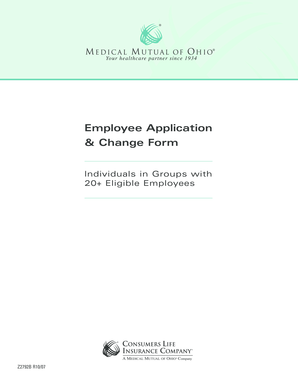 Employee Application and Change Form