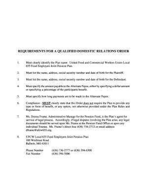 Qualified Domestic Relations Order