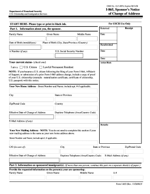 Form i 865 - ao 115 form changr namr