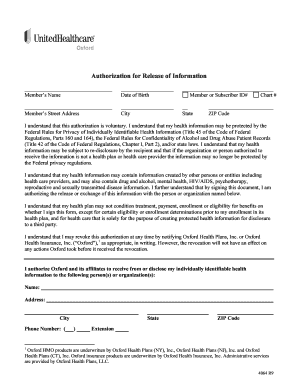 Authorization for Release of Information