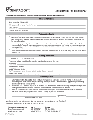 Authorization for Direct Deposit