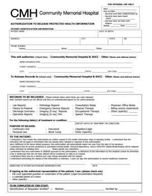 Authorization to Release Protected Health Information