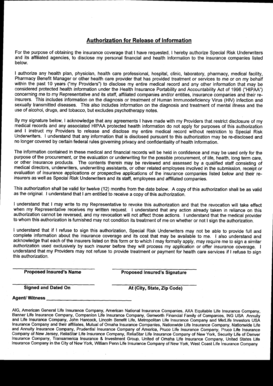 Authorization for Release of Information