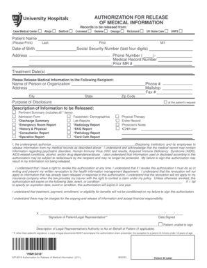 Authorization for Release of Medical Information