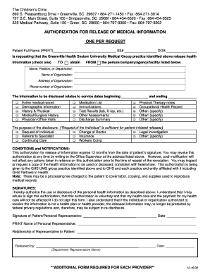 Authorization for Release of Medical Information