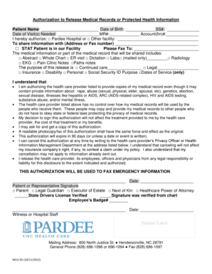 Authorization to Release Medical Records