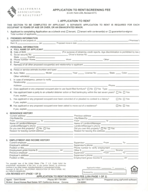 Fillable Online Rental Application - BC Landlord and Tenant Resources ...