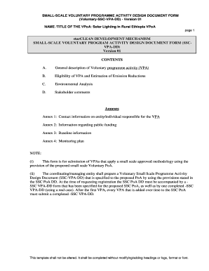 Small-Scale Voluntary Programme Activity Design Document