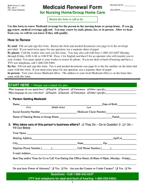 Louisiana Medicaid Renewal Form