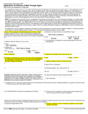 USPS Form 1583