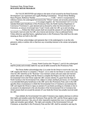 Contract Template - Building Reuse Promissory Note & Waiver of ...