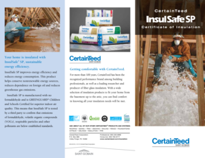 Certificate of Insulation