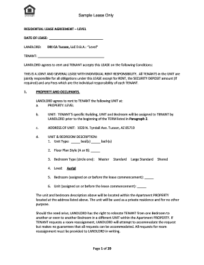 Residential Lease Agreement