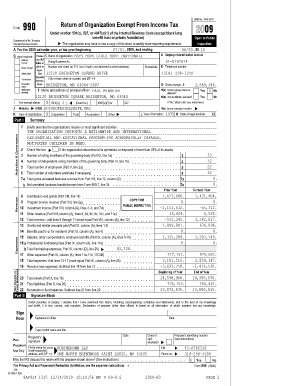 Form 990 Return of Organization Exempt From Income Tax