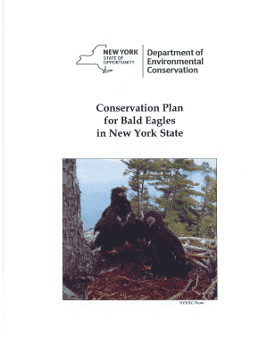 Fillable Online NYS Bald Eagle Conservation Plan Fax Email Print