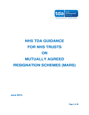 Fillable Online NHS TDA GUIDANCE Fax Email Print - pdfFiller