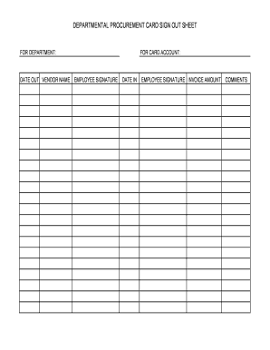 employee sign in sign out sheet