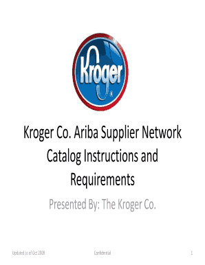 Fillable Online Kroger Co Fax Email Print - pdfFiller