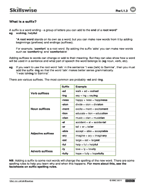 Fillable Online What is a suffix Fax Email Print - pdfFiller
