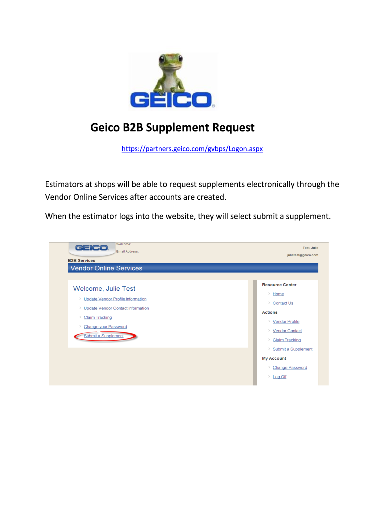 geico b2b Preview on Page 1.