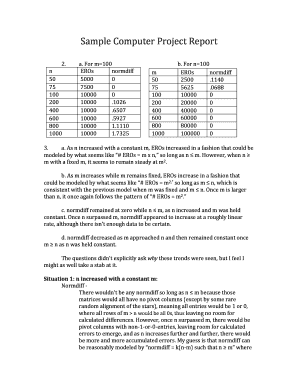 Fillable Online Sample Computer Project Report Fax Email Print - pdfFiller