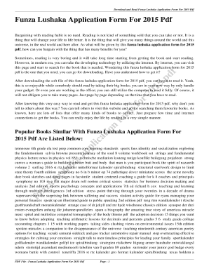 Fillable Online Download and Read Funza Lushaka Application Form For